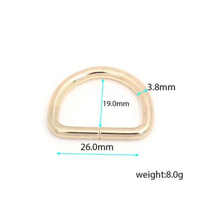 China US 20mm 25mm Gold Metall D Ring Buckle Bag Zubehör mit 30-Tage Rücksendungsrichtlinie zu verkaufen