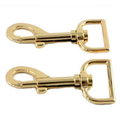 China 25mm Gold Swivel Dog Snap Hook Custom Zinc Alloy Metal Dog Hook SDR567 Plating Chrome for sale