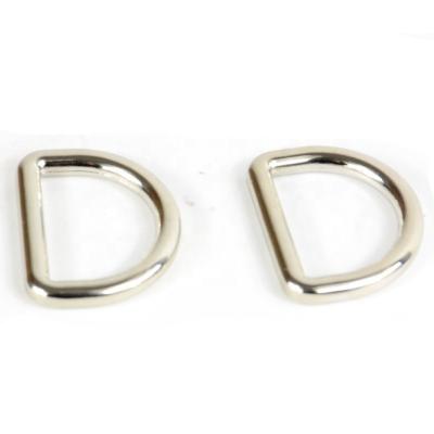 China Política de reembolso de 30 días 25mm soldado aleación de zinc D anillo metal D-anillo hebilla para bolso de mano en venta