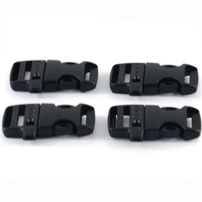 China Anpassung 20mm Einstellbares Notfall-Paracord Plastik-Seitenfreisetzung Pfeife Buckle zu verkaufen