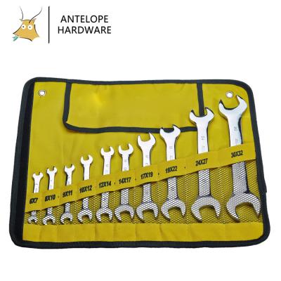 China Double Twist Combination Spanner Tool Kit End Polishing Socket Wrenches For Car Repair for sale