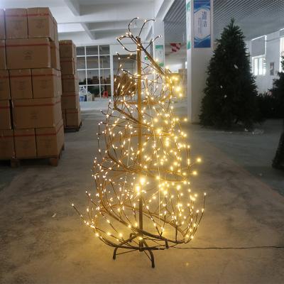 China Holiday Decoration Europe Popular Open Park Multi Colors Decorative Lighting Cherry Tree Light Spiral Light For Park Street Plaza for sale