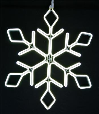 China Amazon sales ip65 neon tube light winter snowflake neon tube light waterproof oriented decorative lights snowflake for christmas decoration for sale