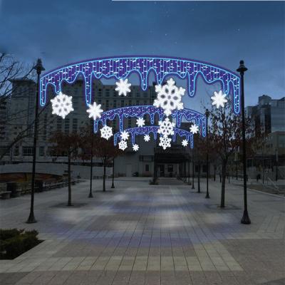 China Snowflake Neon Tube Light IP65 Winter Waterproof Pattern Decorative Lights Customized Neon Tube Snowflake Light For Christmas Decoration for sale