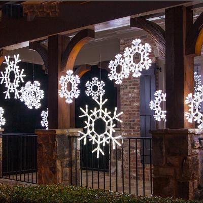 China Snowflake Neon Tube Light IP65 Waterproof Winter Pattern Lights Customized Decorative Neon Tube Snowflake Light For Christmas Decoration for sale