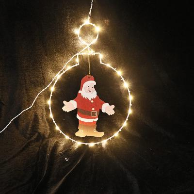 China Outdoor Decoration Led Christmas Santa Claus Stake Pendant Lights IP44 Waterproof For Outdoor Garden Pathway for sale