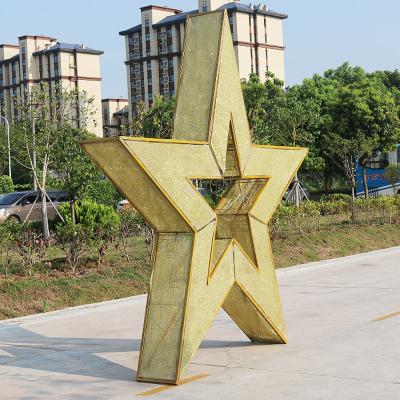 China Customized tiktok commercial hot open park use 3d pattern light star light star light for street park decoration for sale