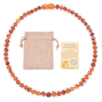 China Quality Cute Baby Toy Top Teething Baltic Amber Necklace for sale