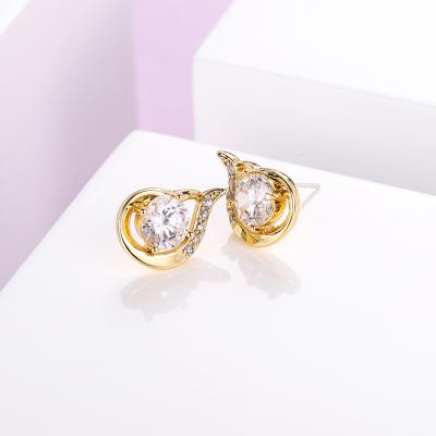 China Lateefah cute 2019 hot sale geometric earrings creative earrings wedding gold earring for women jewelry for sale