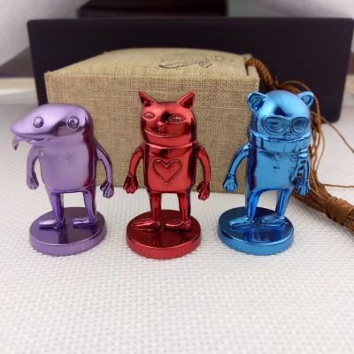 China Custom High Quality Plating 3d Metal Europe Color Miniature Figures For Games And Movies Character for sale