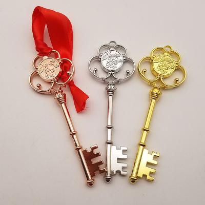 China Hot Selling 2021 Promotional Gifts In Stock Christmas Storing Magic Santa Key, Christmas Key for sale