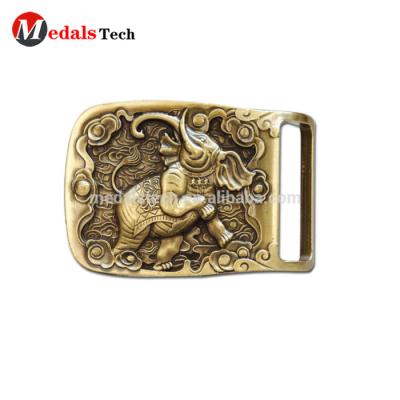 China Custom Alloy Belt Buckles Elephant Shape Made Cheap Wholesale Brass Belt Buckles With Engraving for sale