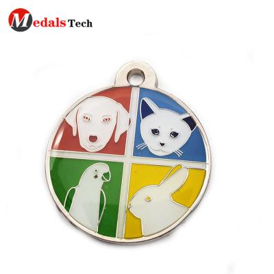 China Customized Wholesale Cheap Europe Manufacture Metal Cheap Dog Tag For Pet for sale