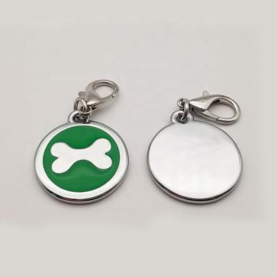 China 2020 Volume Animal In Stock Customized Sublimation Engraved Blank Dog ID Tag Pendant For Dogs for sale