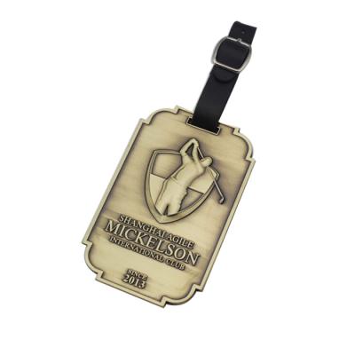 China Factory direct sale 2020 custom metal golf name tag bag golf tag for club for sale