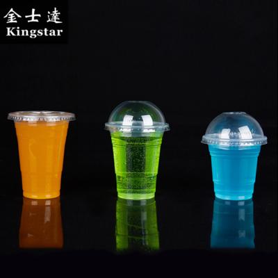 China 620ml Biodegradable Disposable Transparent Plastic Beverage Cups for sale