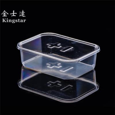 China Disposable square plastic container 1300ml food packaging plastic box for sale