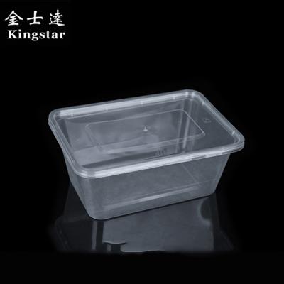 China 1000ml Transparent plastic lunch box stackable food storage container for sale