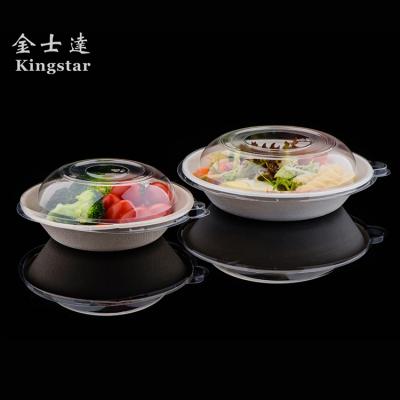 China Hot sale factory direct price sugarcane fiber eco food boxes disposable ps container lid for sale