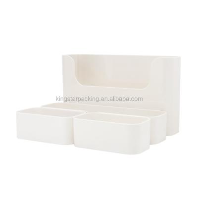 China Hanging on the wall storage box kitchen and bathroom debris plastic no-hole storage box for sale