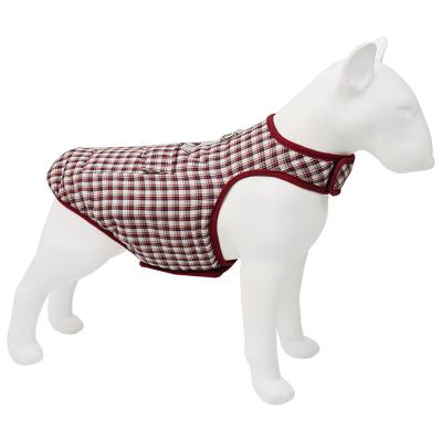 China Stocked Fashion Designer Warmth Reflective Big Double-Sided Waterproof Dog Cotton-padded Clothing for sale