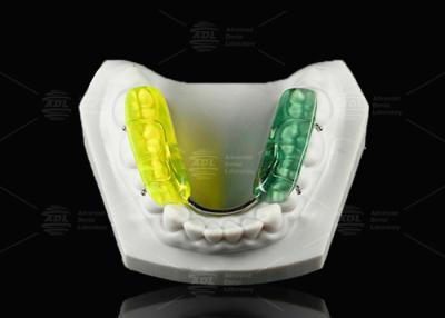 China Kleurrijke gelb tandheelkundige splinter harde acrylhars occlusal splinter voor's nachts tanden slijpen Te koop