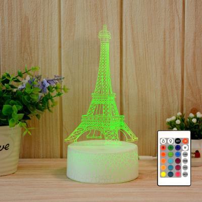 China Modern Desk Crack Night Light 7 Color Changing Touch Sensor 3D Dinosaur Table Lamp for Kids for sale