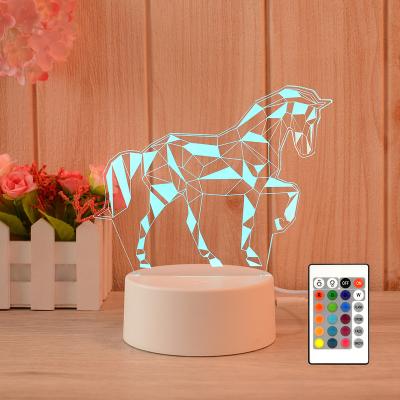 China Modern Wholesale acrylic led base 3d night light small night light lamp for kids for sale