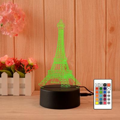 China Modern 2022 Hot sale 3D night light 3D acrylic illusion lamp for sale