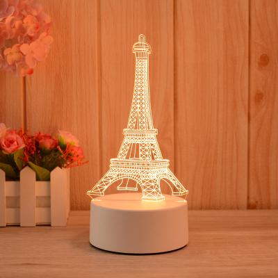 China Modern 3D Illusion Lamp Led Custom Room Decorative Children USB Battery Acrylic 3D LED Night Light Table Lamp 3D lights for kids gift for sale