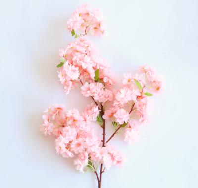 China Vivid Lifelike Hot Sell Artificial Flower Bouquet Amazon Cherry Blossoms Artificial Flowers For Home Decorative for sale