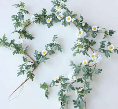 China Wildflower Artificial Flower Garland Vine Daisy Flower Spring Easter Garland Hanging Decoration for Outdoor Garden Wedding for sale