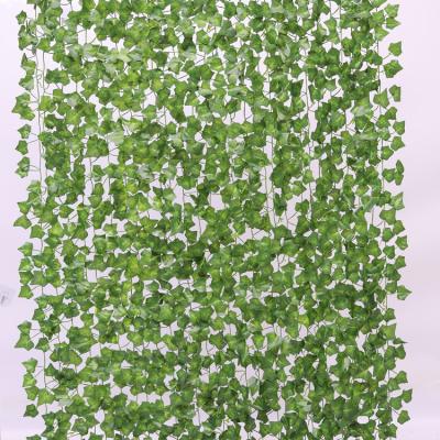 China Art Decor 12 Sprigs 80 Leaves Ivy Leaf Plants Vine Hanging Artificial Garland Fake Foliage for Garden Office Wall Decor for sale