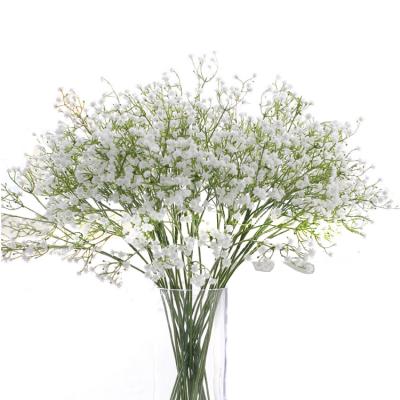 China 3 Touch Flowers Wholesale Silk Gypsophila Bouquets Artificial Flowers Real Branches For Wedding Decor Diy Home Party 10 Colors for sale