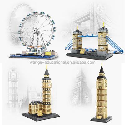 China Building Toy Wange London Tower Bridge 969 Pcs legoing building block set toys architecture for sale