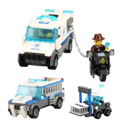 China Toy City Police Construction Fire Placed Plastic Building Bricks Blocks Toy Set for sale