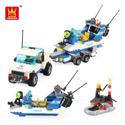 China 2021 New Arrivals Toy Wange City Building Blocks Toys Police Car Toy for sale