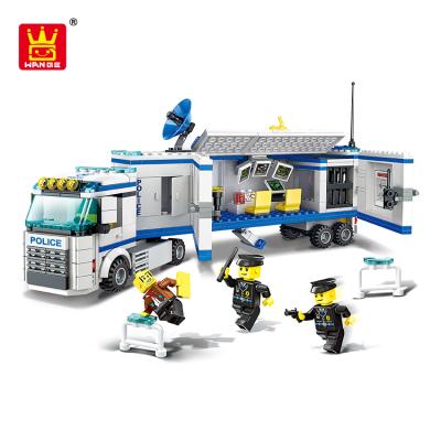 China High compatibility Wange city legoing police toys set toys children plastic city building block for sale