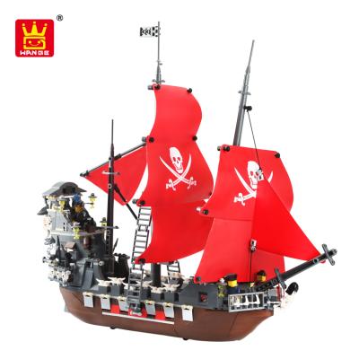 China Toy Wange Wholesale Chenghai Toys building brick legoing pirate ship for sale