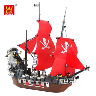 China Building Toy Wange DIY Plastic Model Toys Building Blocks Pirate Ship Toy for sale