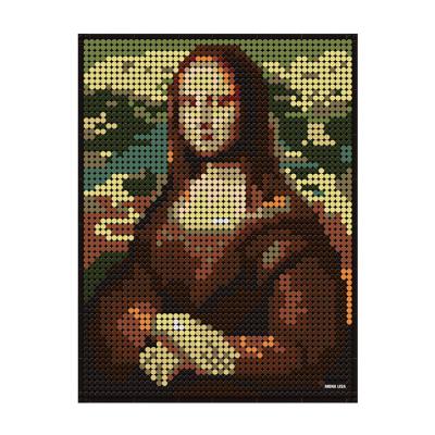 China Building Toy Wange Kid's Building Toy Building Block Brick Wall Pixel Art Painting Portrait Picture Plastic Legoing Picture for sale