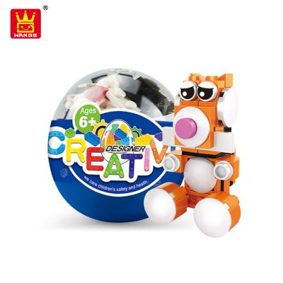 China Multiple activities wange assorted sell set animal dinosaur kids toy building blocks for egg packing for sale