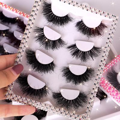 China Wholesale 25Mm Mink Eyelash Vendor Free Shipping Winged Thick Lashes Boost Label Fluffy Eyelashes Sparkle Boxes for sale