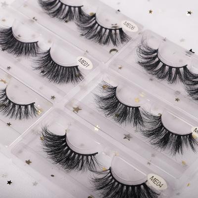 China Good Quality Custom Case And Packaging Boxes Wholesale 25 Mm 3D Eyelashes Real Mink Lashes Fluffy 5D 27Mm Eyelash Logo Vendor for sale