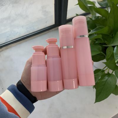 China 50ml Cosmetic Bottle Pump Bottle 20ml 30ml 40ml Lotion Bottle 20ml 30ml 40ml Pink Airless Pink Airless Lotion Bottle for sale