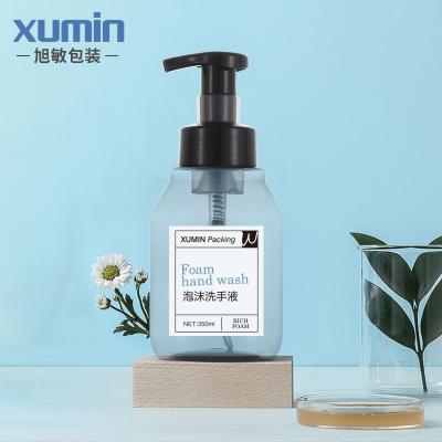 China Foamer 350ml cosmetic empty pump up foam pump bottle use for hand sanitizer bottle and pet foam press bottle custom label for sale