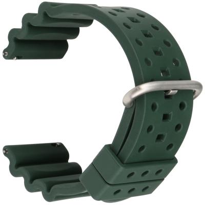 China Wholesale Quick Release 20mm 22mm Watch Band Silicon FKM Rubber Waterproof Rubber Watch Strap for sale