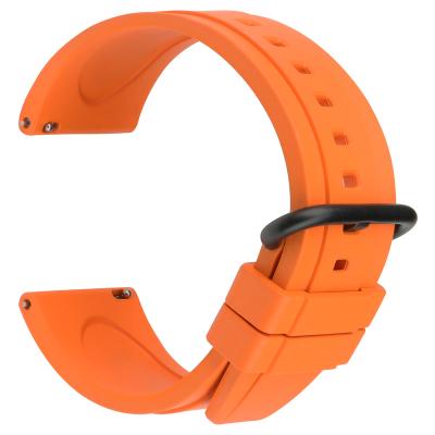 China Orange Rubber Band Sweat and Water Resistant MAIKES Watch Band Fluoro Quick Release Watch Bands 20mm 22mm Silicone Sport Watch Band Strap Men Smartwatch for sale