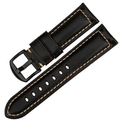 China MAIKES Vintage 24mm 26mm Leather Watch Bands Watch Accessories Strap Design Unisex Leather Watch Bands 20mm 22mm for sale