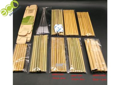 China Eco Friendly Steel Drinking Straws Nature Handmade Reusable Bamboo Straws for sale